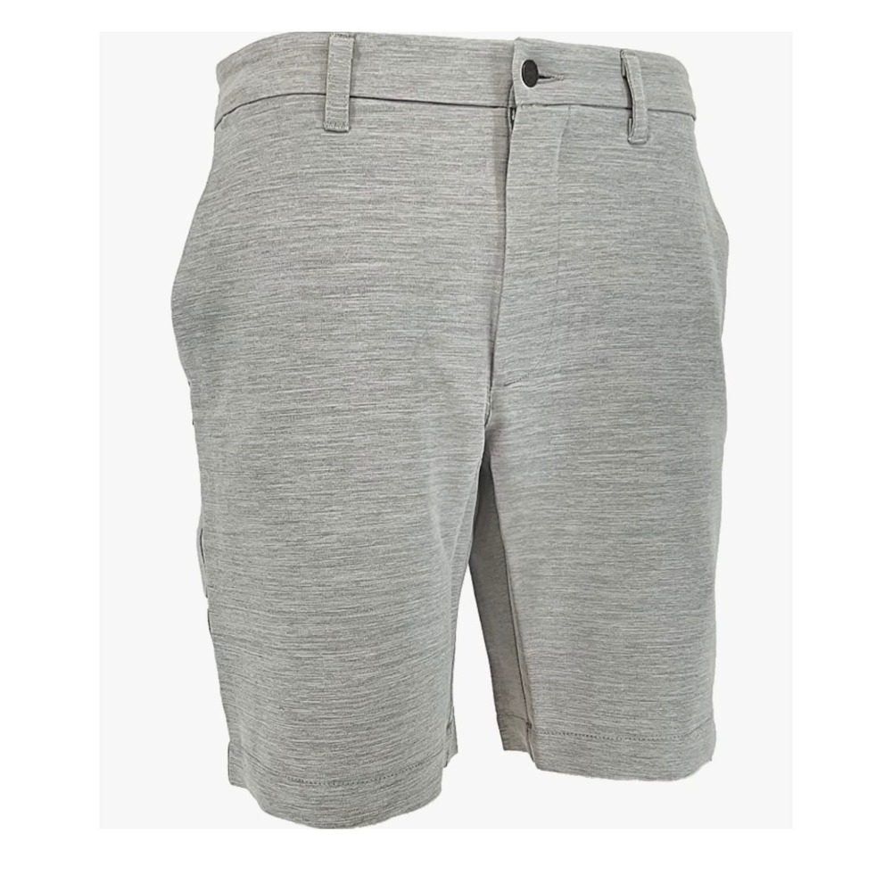 Callaway Mens Heathered Grey Performance Golf Shorts Size 38 Stretch Flat Front